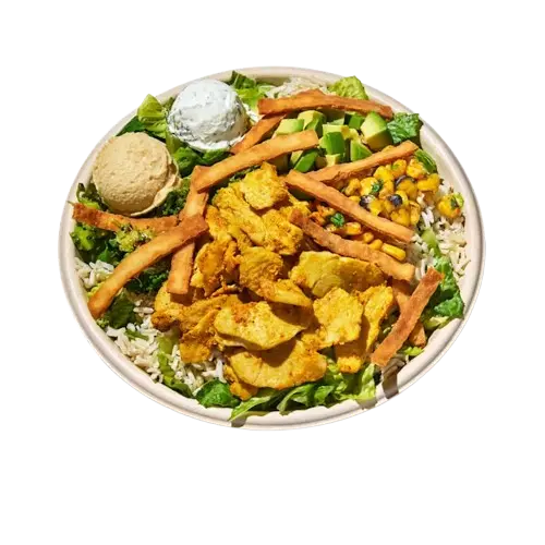 Cava Clix Chicken shawarma bowl