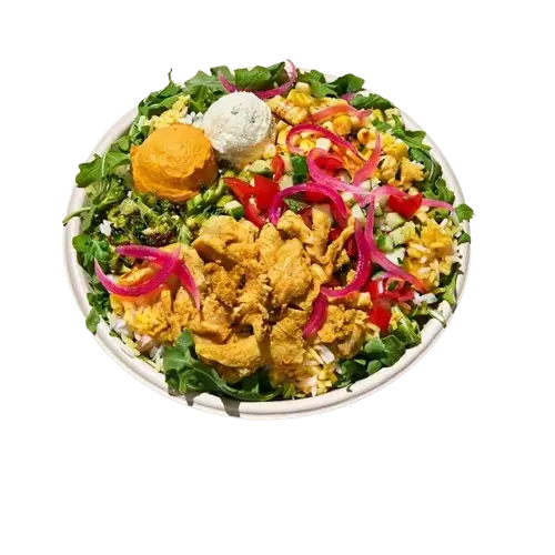 Cava garlicky chicken shawarma bowl