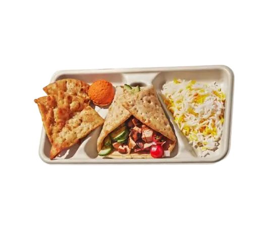mini chicken pita by cava