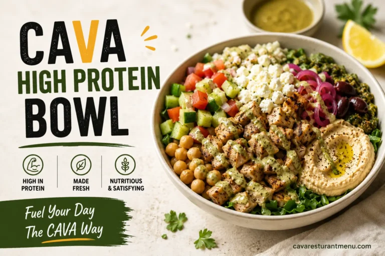 cava high protein bowl