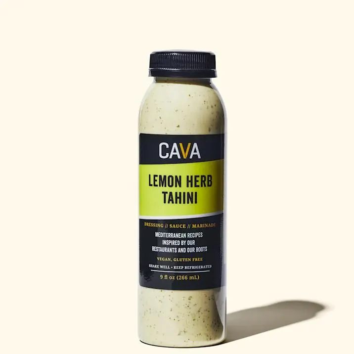 lemon herb tahini dressing by cava