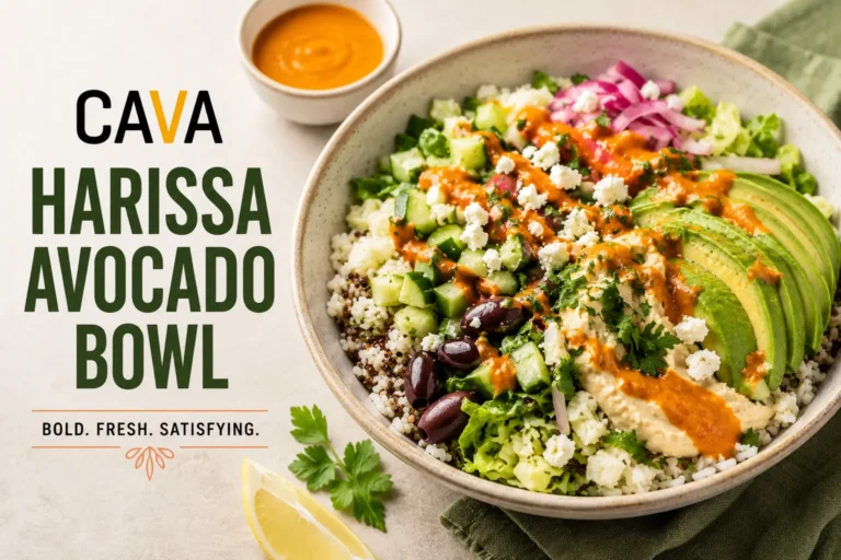 cava harissa avocado bowl